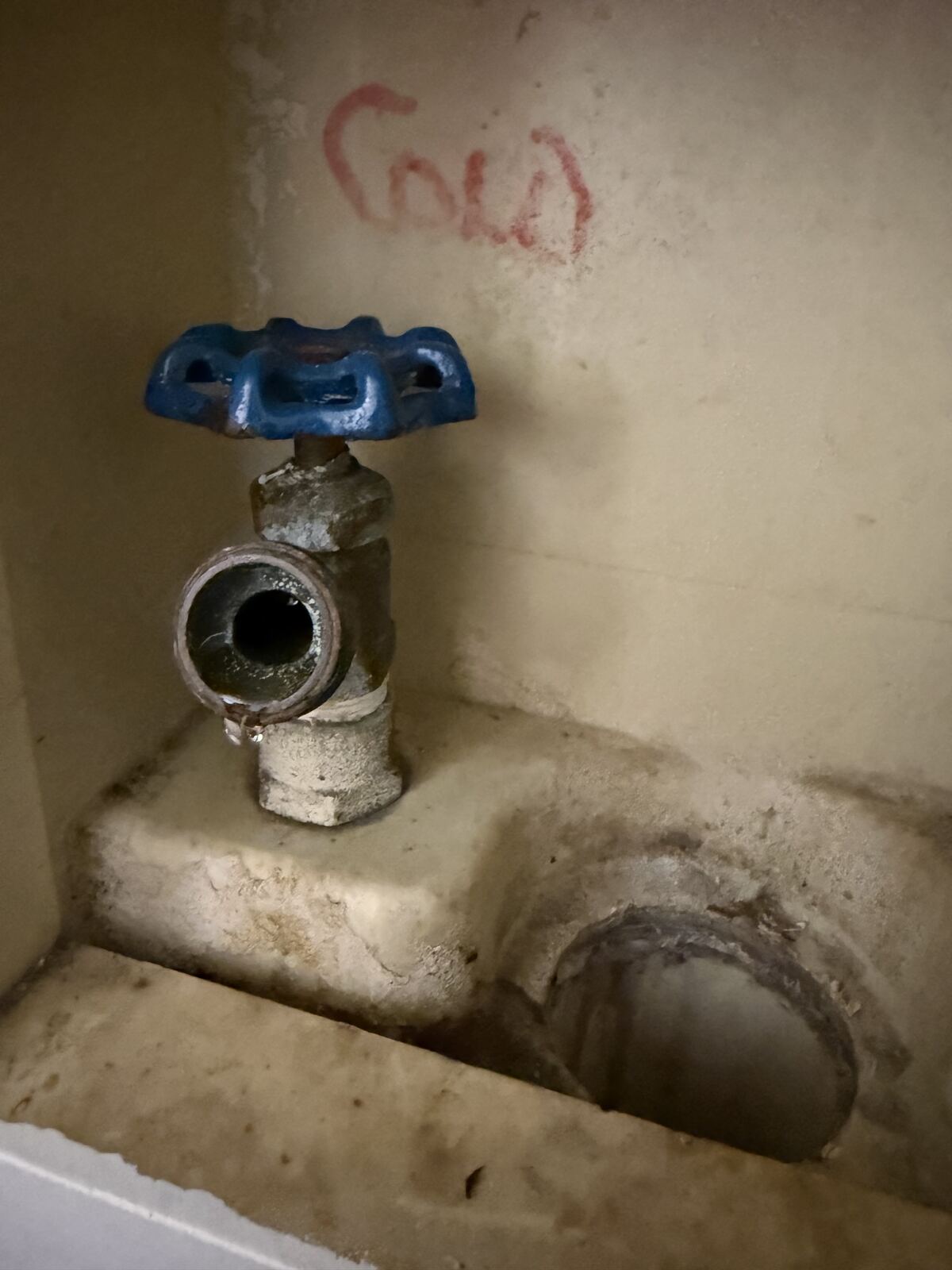 Plumbing maintenance — shutoff valve